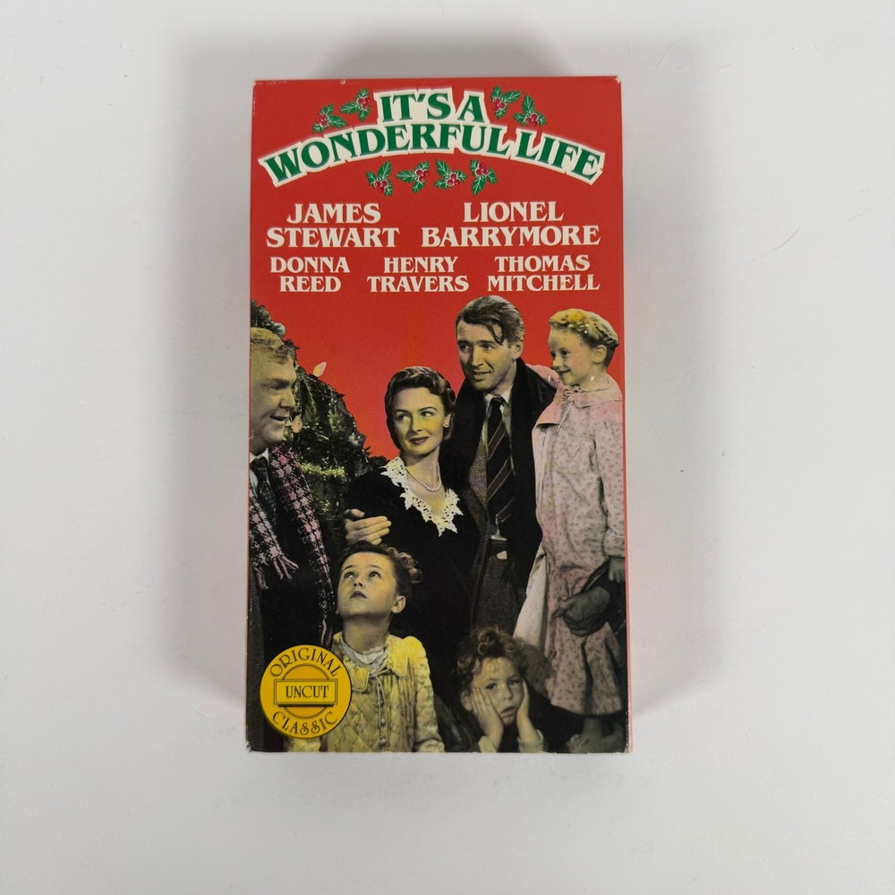 Its A Wonderful Life VHS Original Uncut Classic James Stewart VGT 5001 GoodTimes